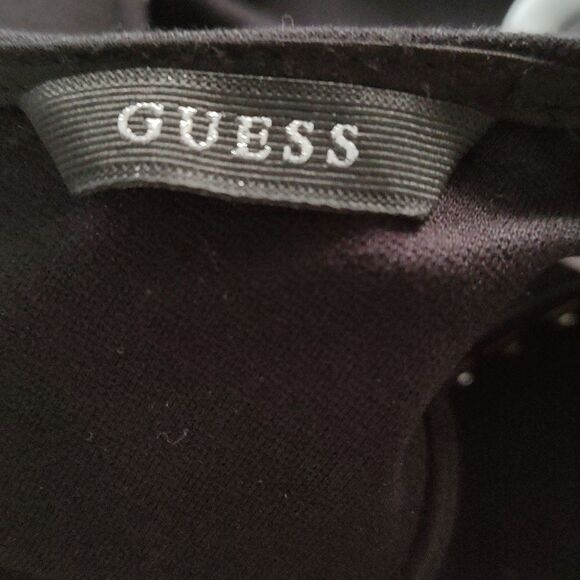 Guess black fitted embellished cocktail  dress  Sz 4 - Picture 10 of 11